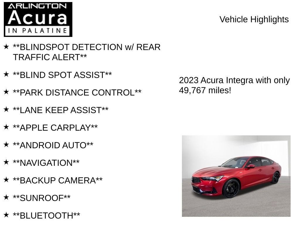 2023 Acura Integra A-SPEC TECH 6MT