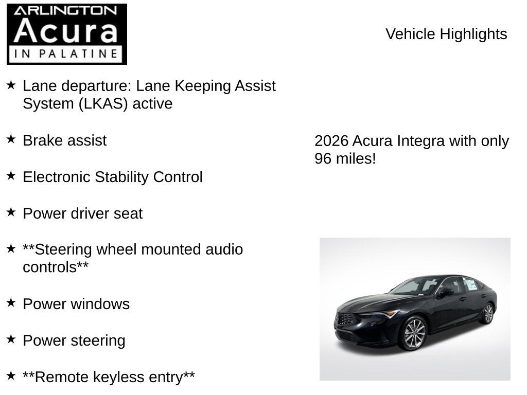 2026 Acura Integra FWD