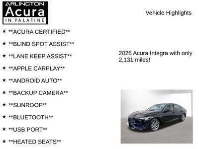 2026 Acura Integra CVT