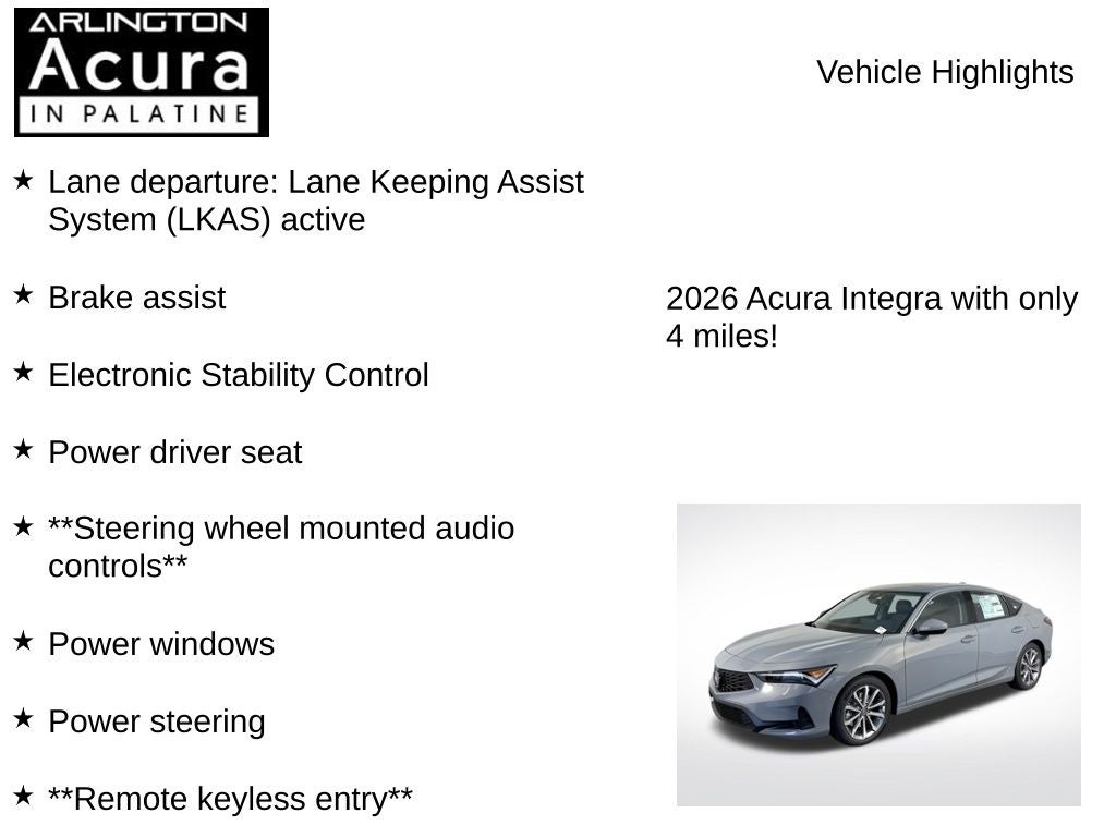 2026 Acura Integra FWD