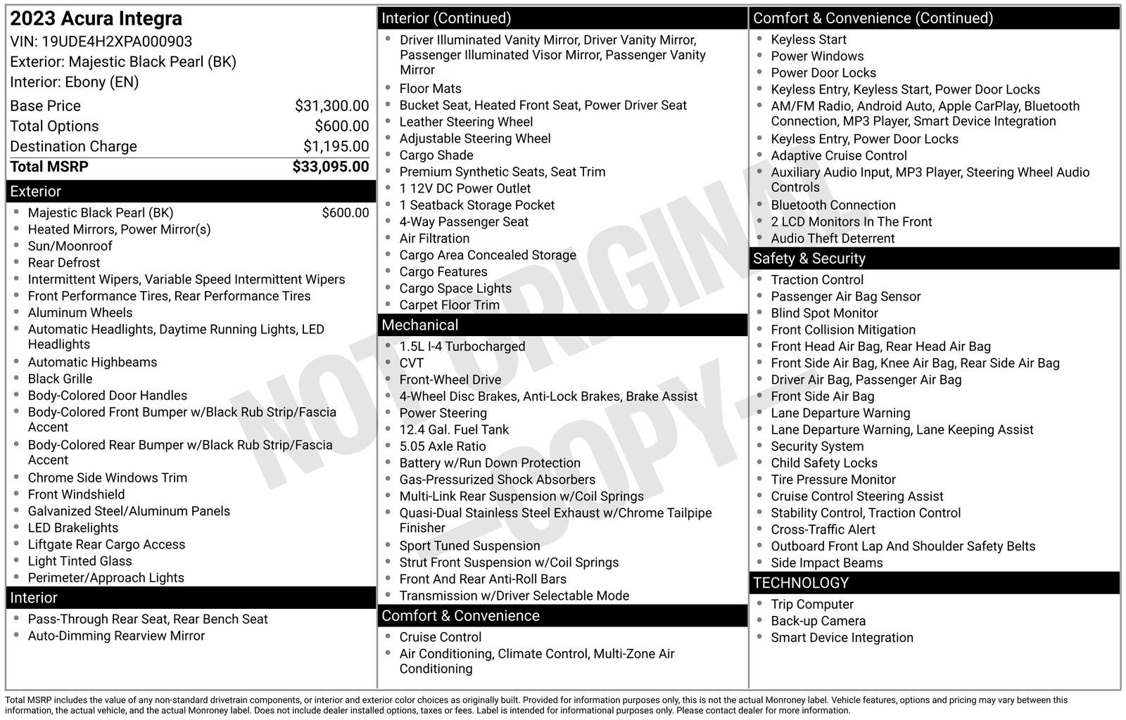 2023 Acura Integra CVT