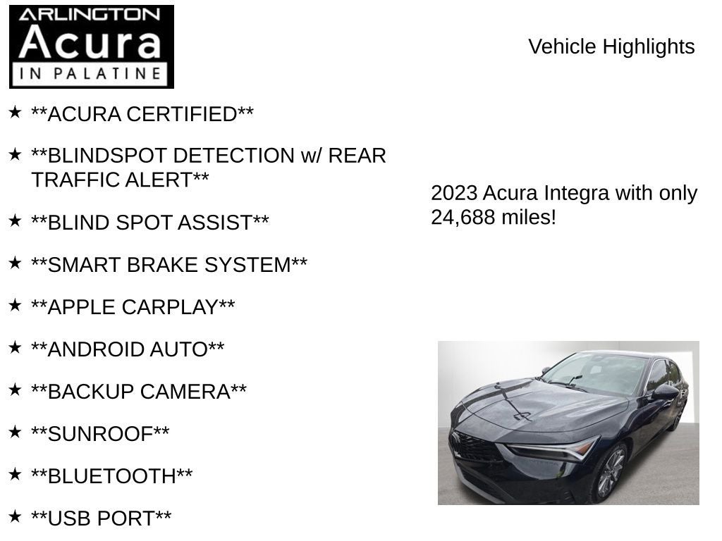 2023 Acura Integra CVT