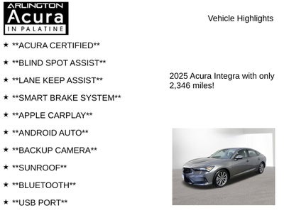 2025 Acura Integra CVT