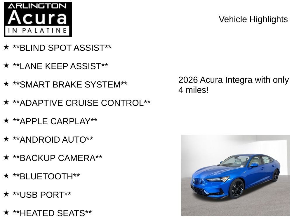 2026 Acura Integra FWD A-Spec