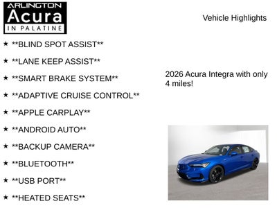 2026 Acura Integra FWD A-Spec