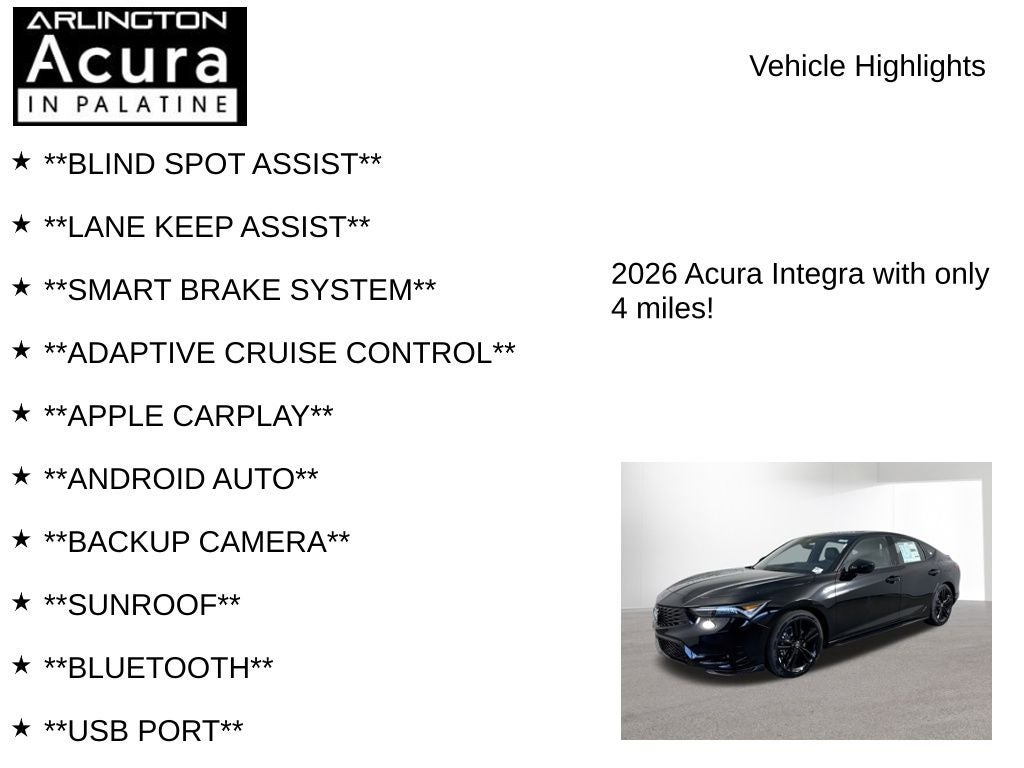 2026 Acura Integra FWD A-Spec