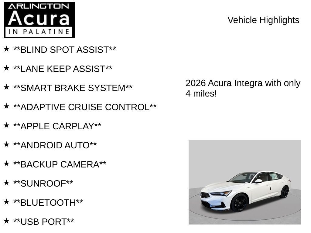 2026 Acura Integra FWD A-Spec