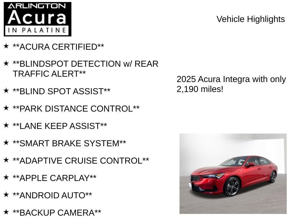 2025 Acura Integra A-SPEC