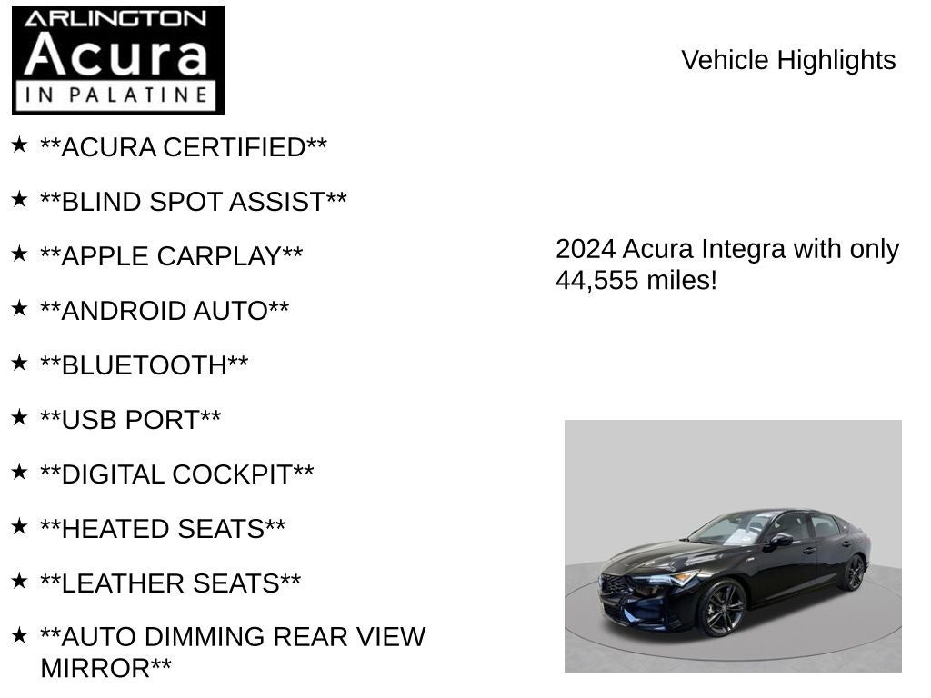 2024 Acura Integra A-SPEC