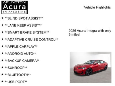 2026 Acura Integra FWD A-Spec