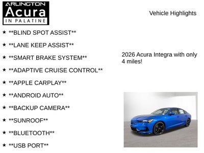 2026 Acura Integra FWD A-Spec