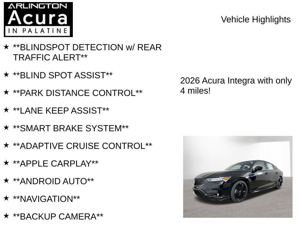 2026 Acura Integra FWD A-Spec with Technology