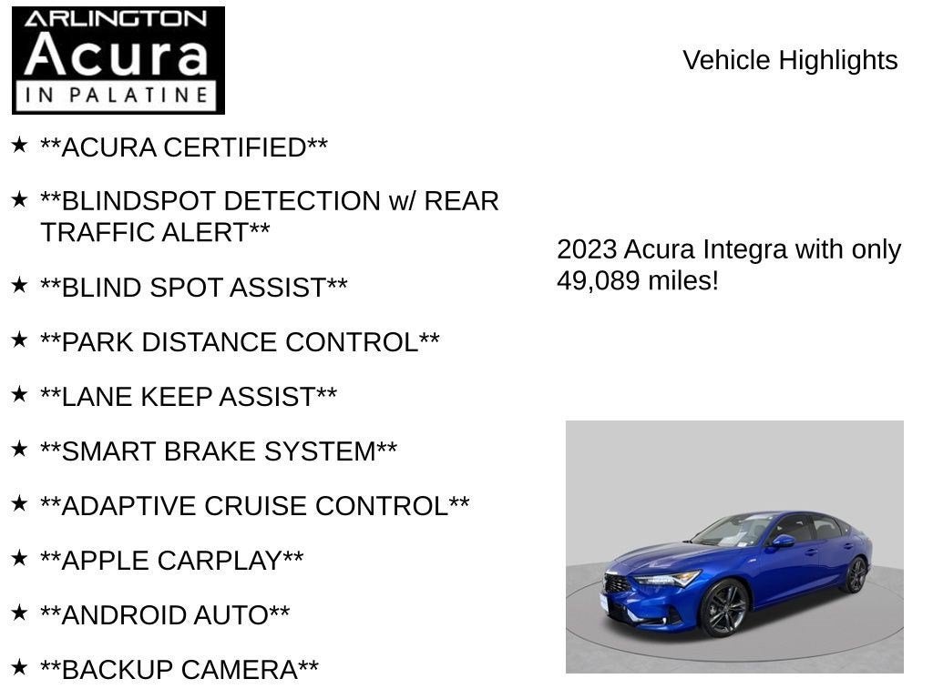 2023 Acura Integra A-SPEC TECH CVT