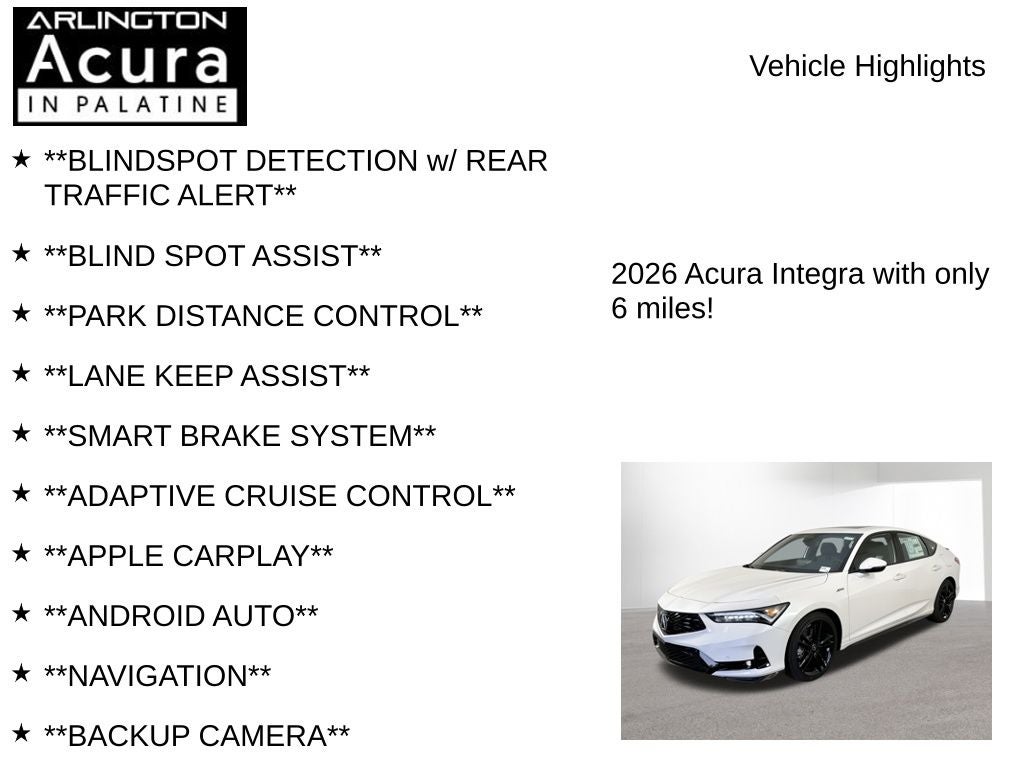 2026 Acura Integra FWD A-Spec with Technology