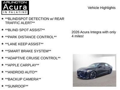 2026 Acura Integra FWD A-Spec with Technology