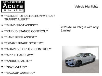 2026 Acura Integra FWD A-Spec with Technology