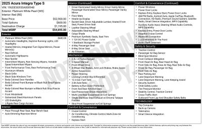 2025 Acura Integra Type S