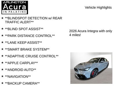 2026 Acura Integra FWD TYPE S