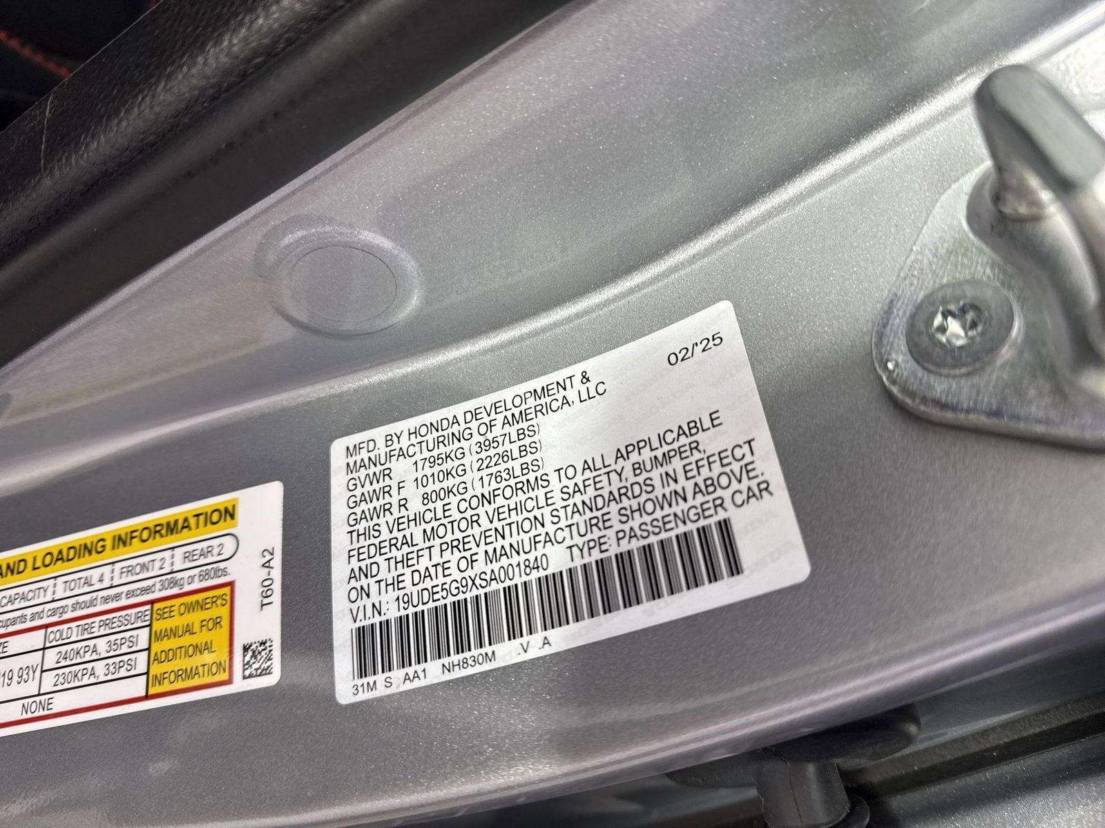 2025 Acura Integra TYPE S