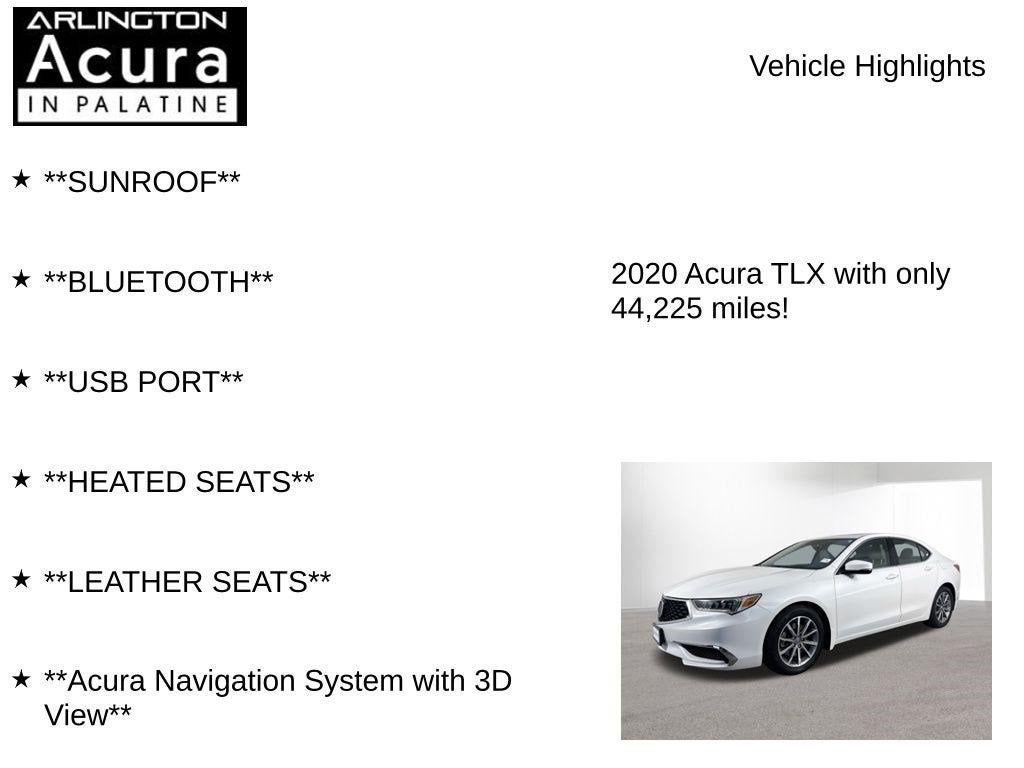 2020 Acura TLX with Technology Package