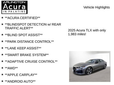 2025 Acura TLX w/Technology Package