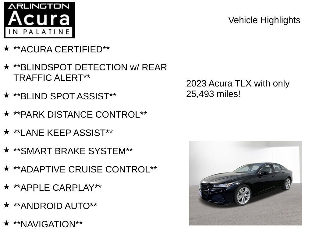 2023 Acura TLX TECH