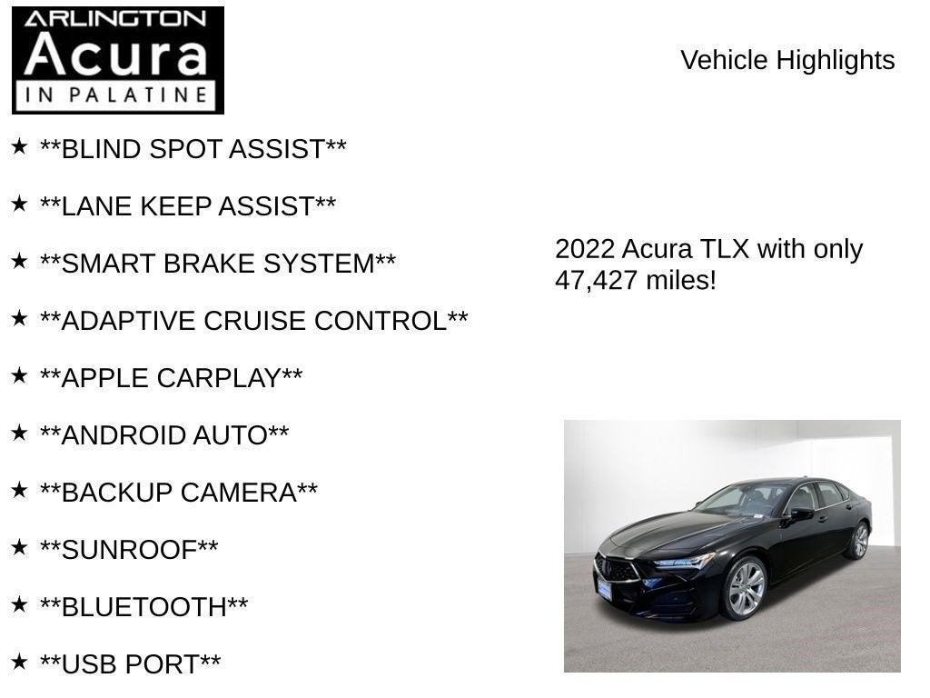 2022 Acura TLX TECH