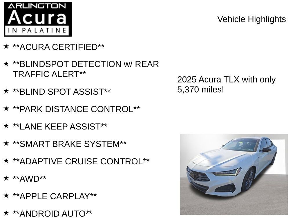 2025 Acura TLX Base