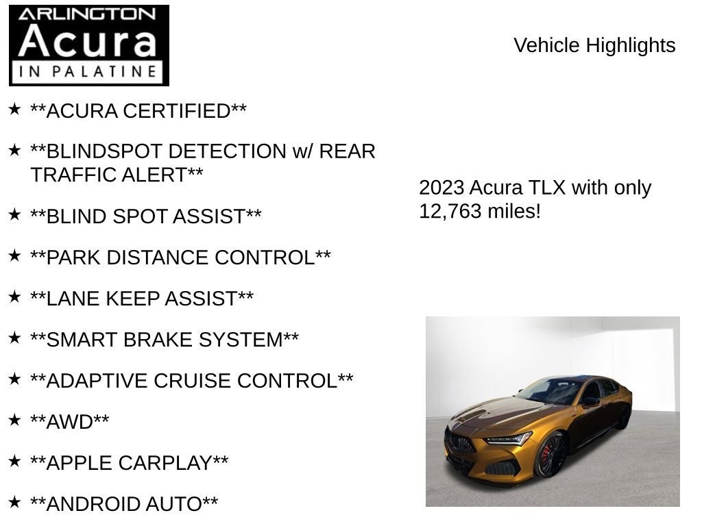 2023 Acura TLX Type S