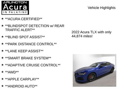 2022 Acura TLX Type S w/Performance Tire