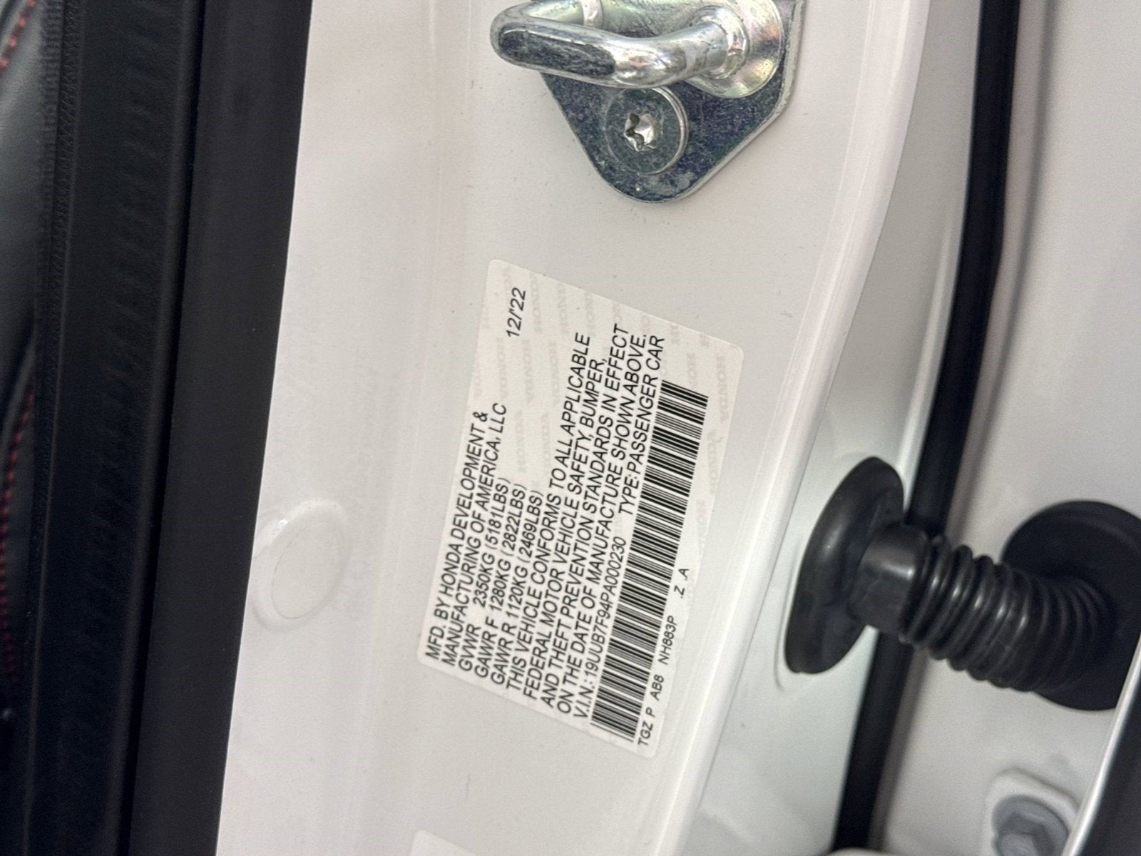 2023 Acura TLX TYPE S PERF TIRE