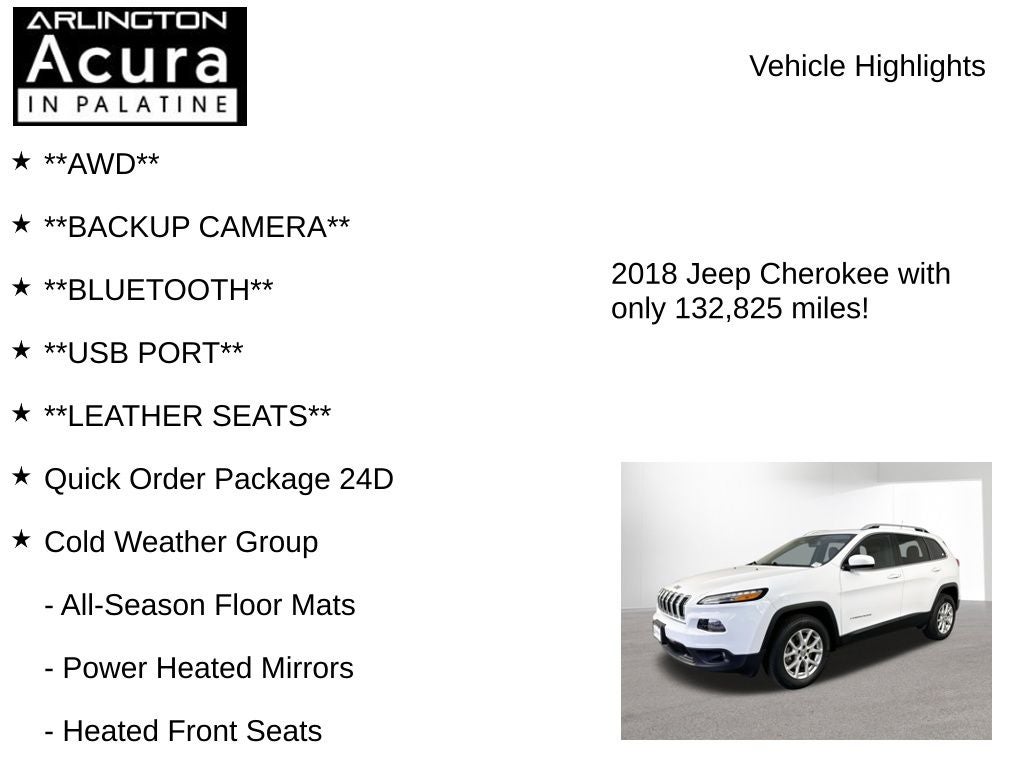 2018 Jeep Cherokee Latitude Plus