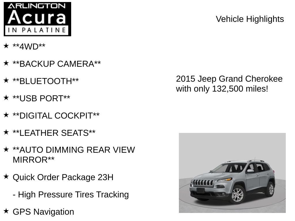 2015 Jeep Grand Cherokee Limited