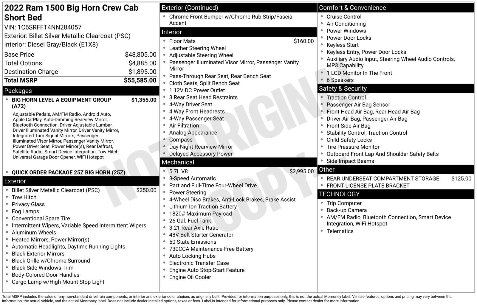 2022 RAM 1500 Big Horn