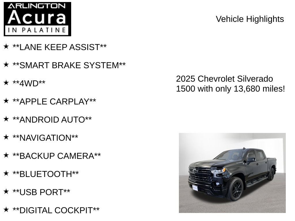 2025 Chevrolet Silverado 1500 RST