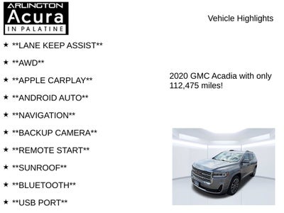 2020 GMC Acadia Denali