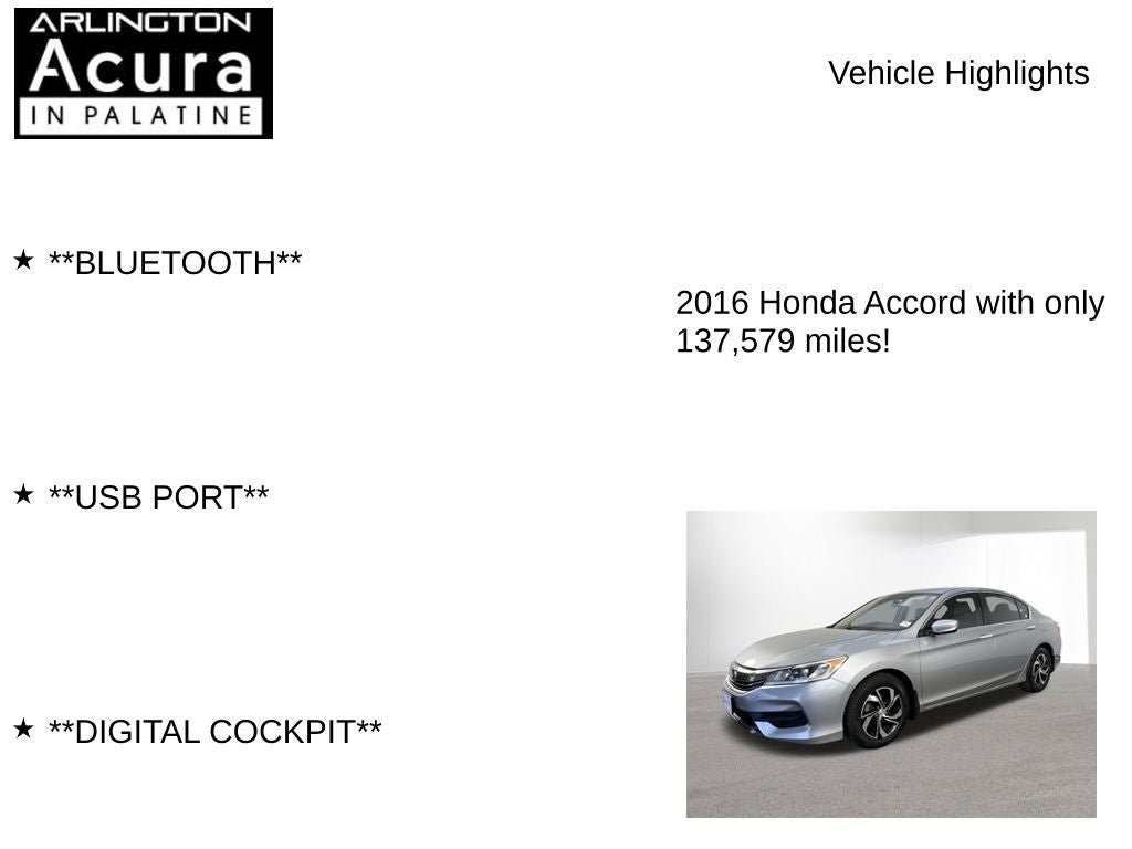 2016 Honda Accord LX