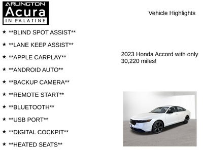 2023 Honda Accord Hybrid Base