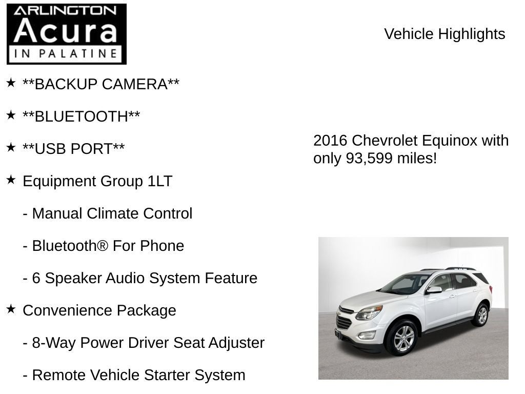 2016 Chevrolet Equinox LT