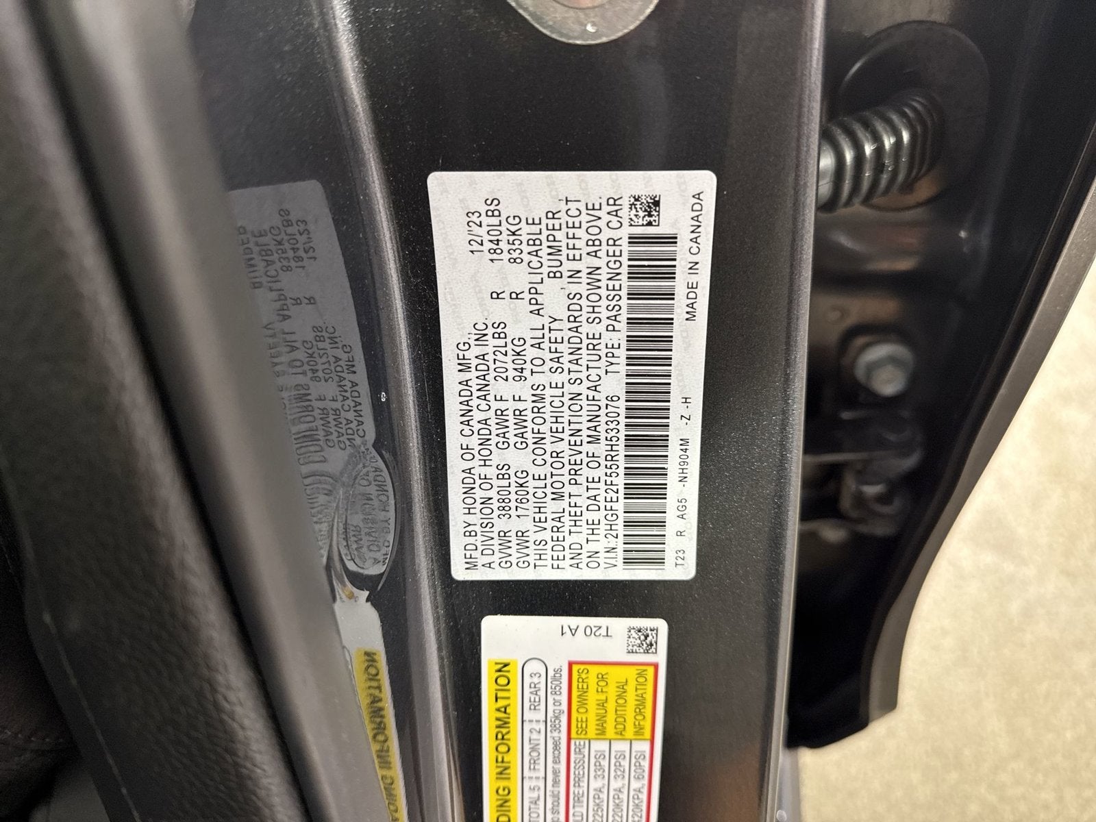 2024 Honda Civic Sport