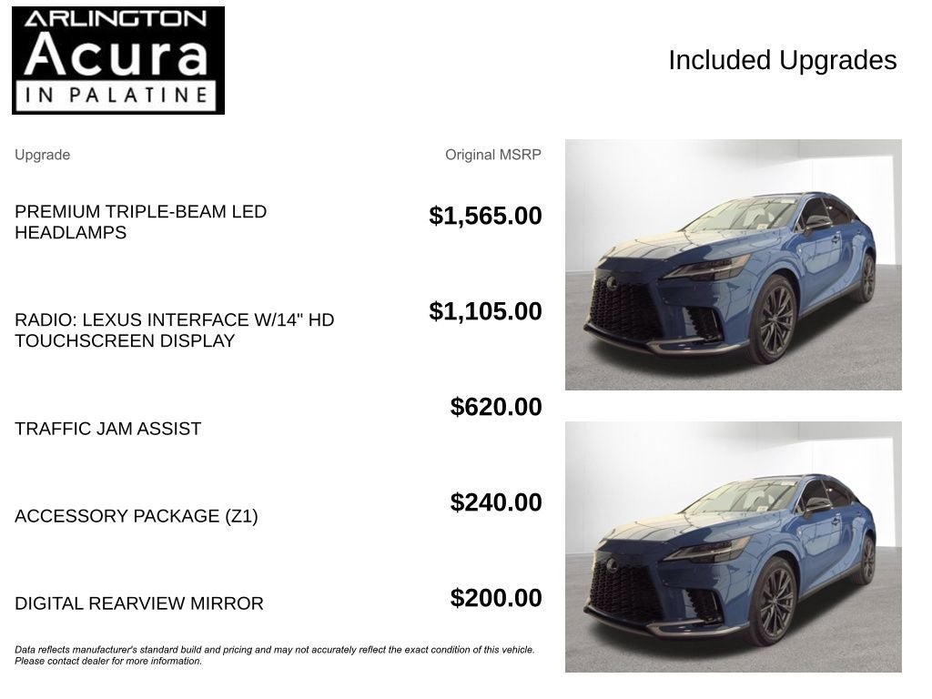2023 Lexus RX RX 350 F SPORT Handling