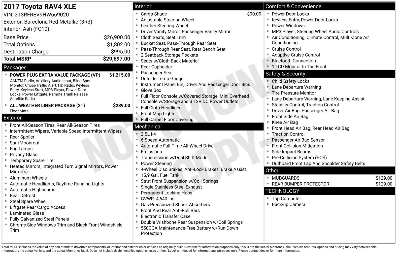 2017 Toyota RAV4 XLE