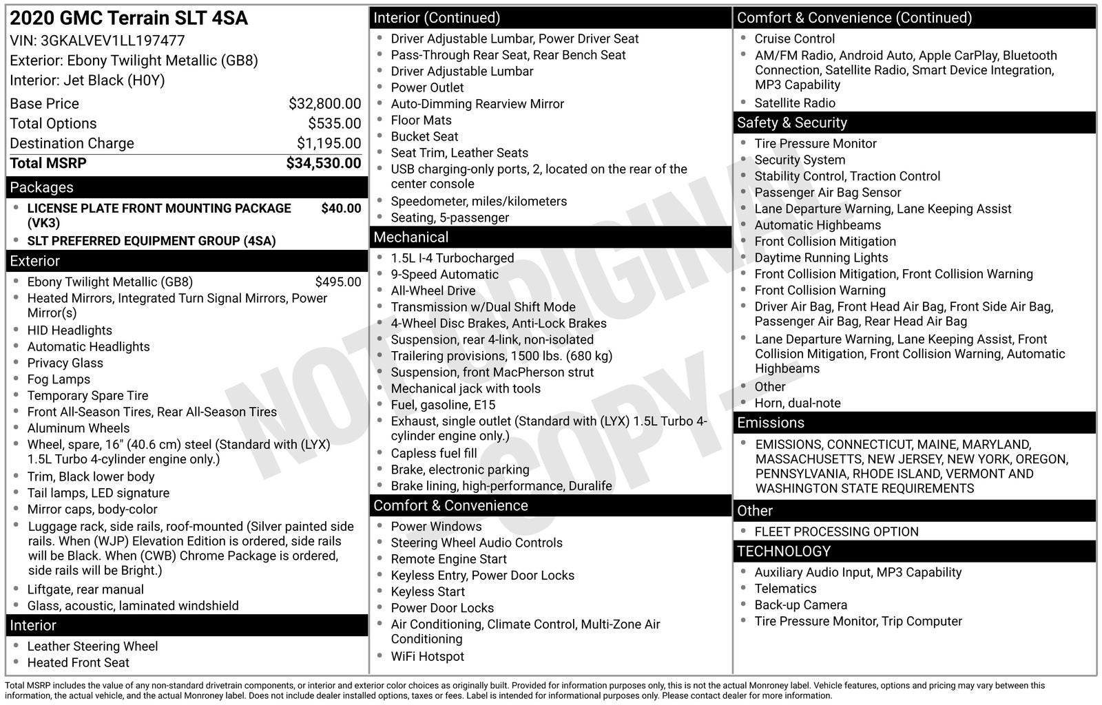 2020 GMC Terrain SLT