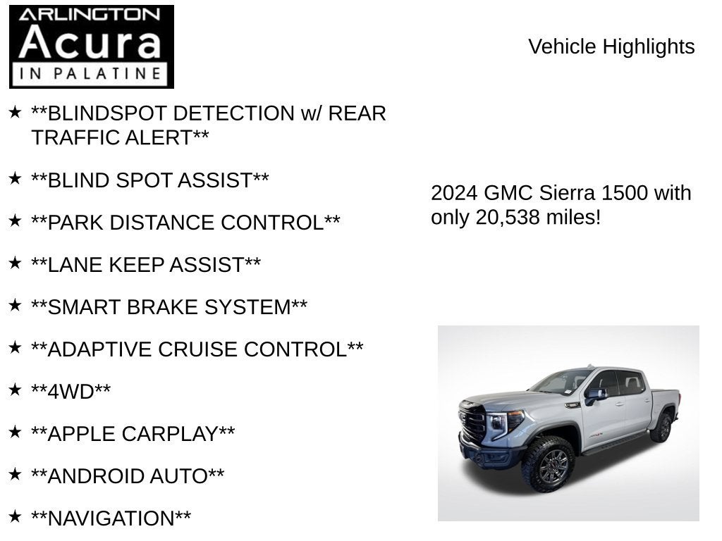 2024 GMC Sierra 1500 AT4X