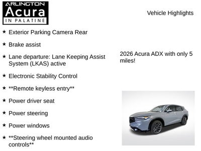 2026 Acura ADX A-Spec