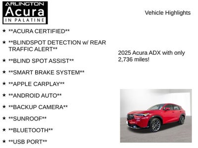 2025 Acura ADX FWD A-SPEC