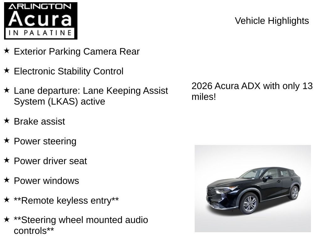 2026 Acura ADX AWD