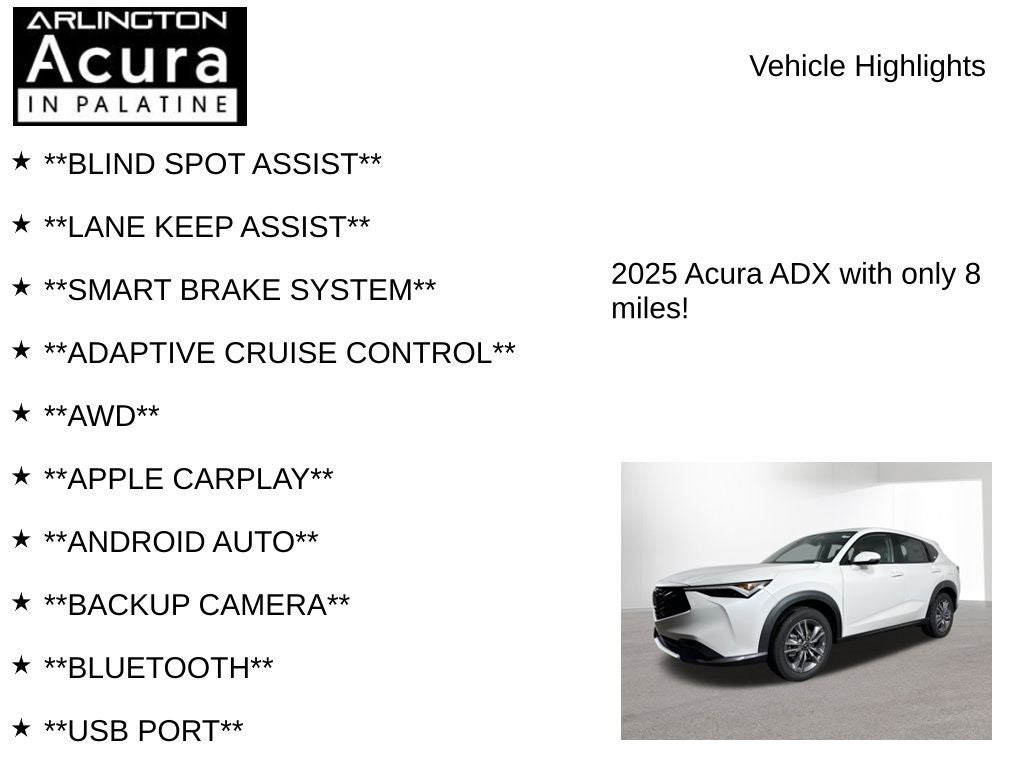 2025 Acura ADX AWD