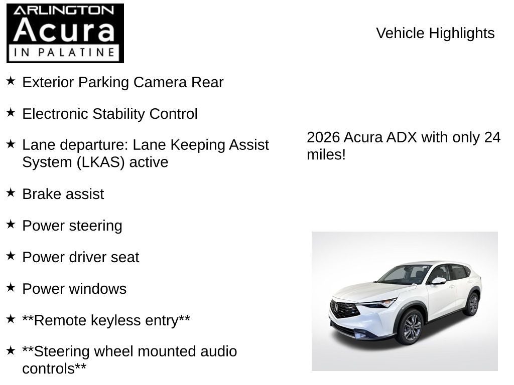 2026 Acura ADX AWD