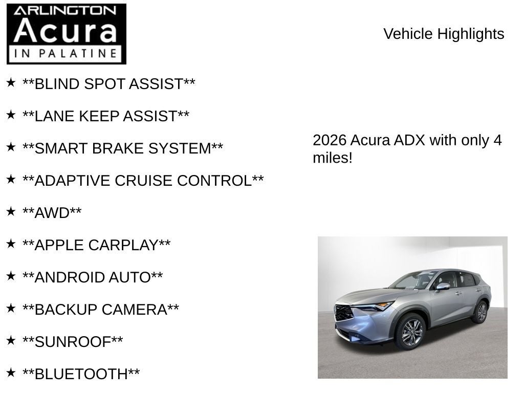 2026 Acura ADX AWD